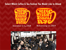 Tablet Screenshot of coffeeandteafestival.com